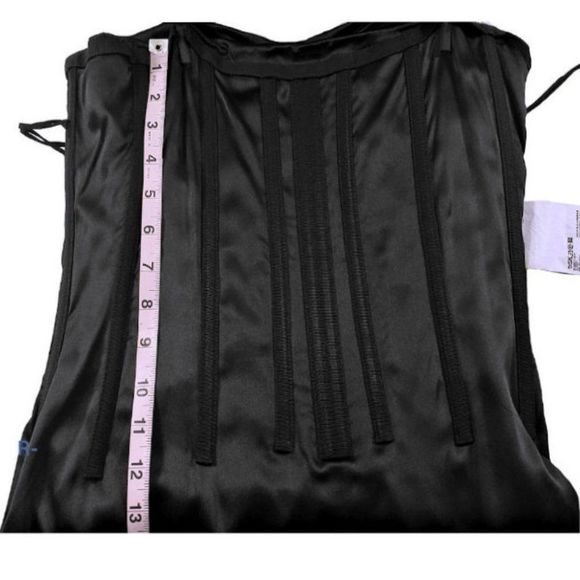 DOLCE & GABBANA Black Stretch Silk Corset Cocktail Dress - Picture 9 of 12